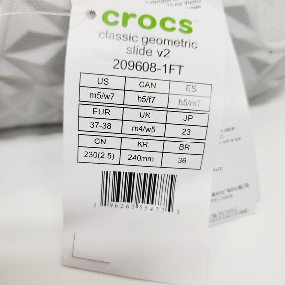 Crocs Men's and Women's Sandals - Echo Slides, Waterproof Shower Shoes M 5/w 7 - Picture 11 of 13